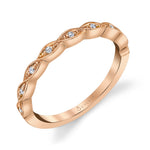 Unique Stackable Wedding Ring - Elena