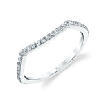 Spiral Diamond Wedding Band