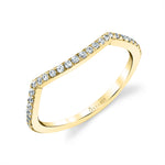 Spiral Diamond Wedding Band