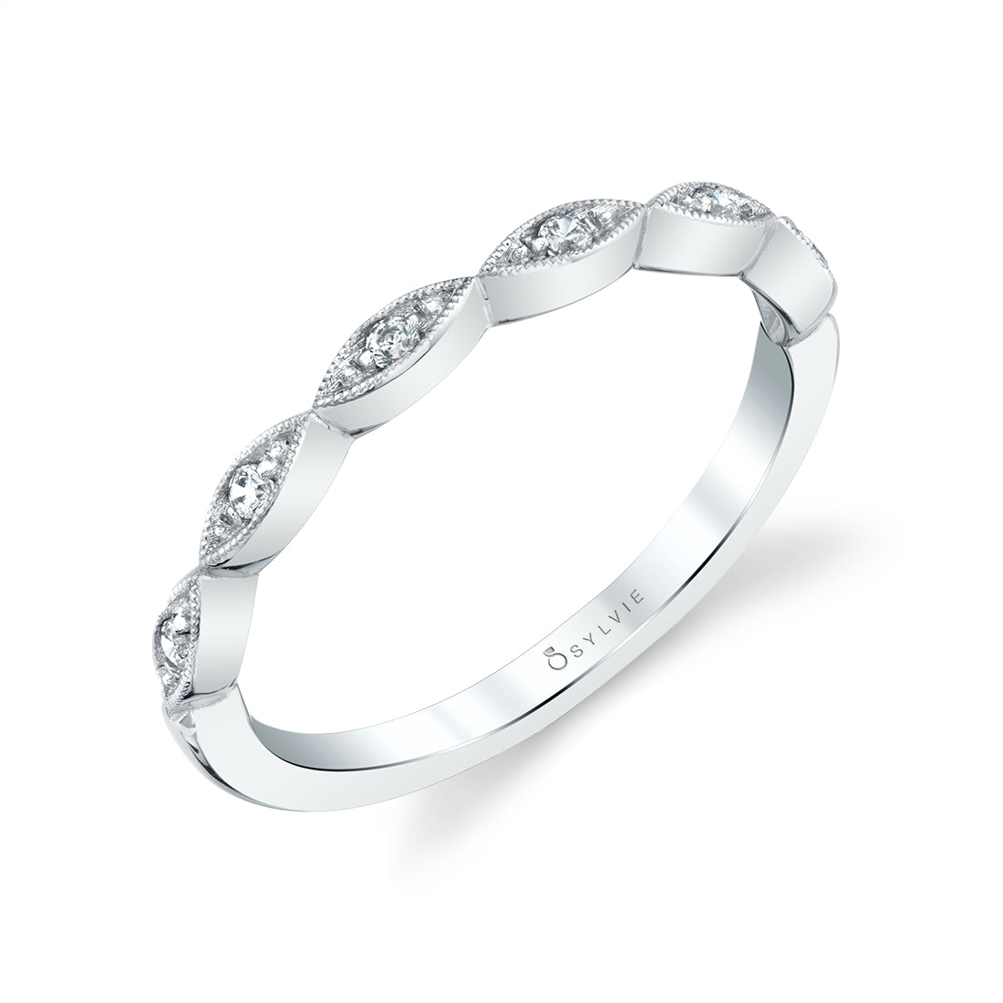 Delicate Stackable Wedding Band - Kristina