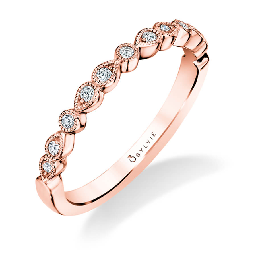 Elena - Unique Stackable Wedding Band