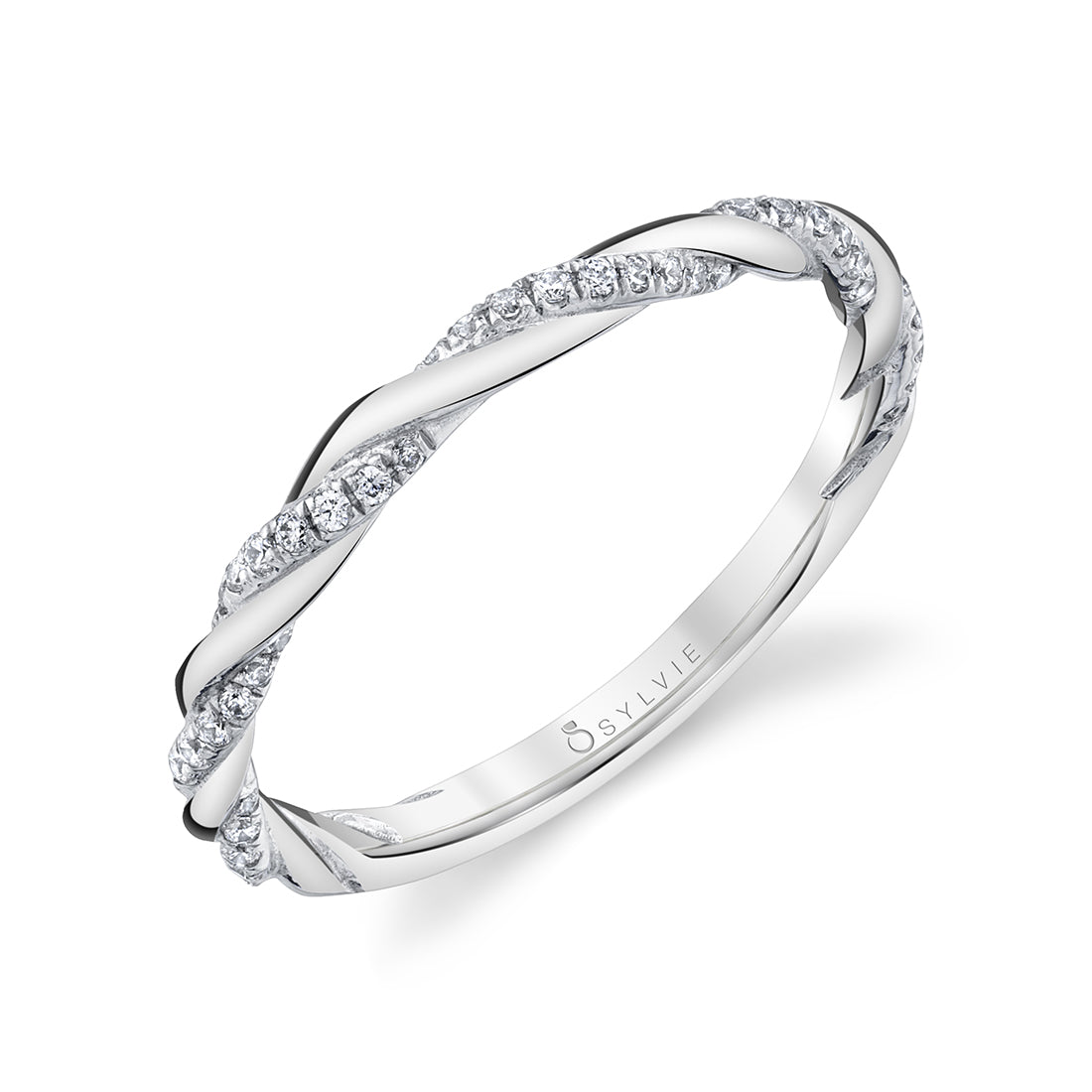 Diamond Spiral Wedding Ring - Carson
