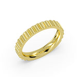 Auravie Grooved Wedding Ring - Romy