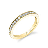 Classic Wedding Band with Milgrain Accents