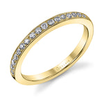 Classic Wedding Band with Milgrain Accents