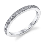 Classic Wedding Band with Milgrain Accents