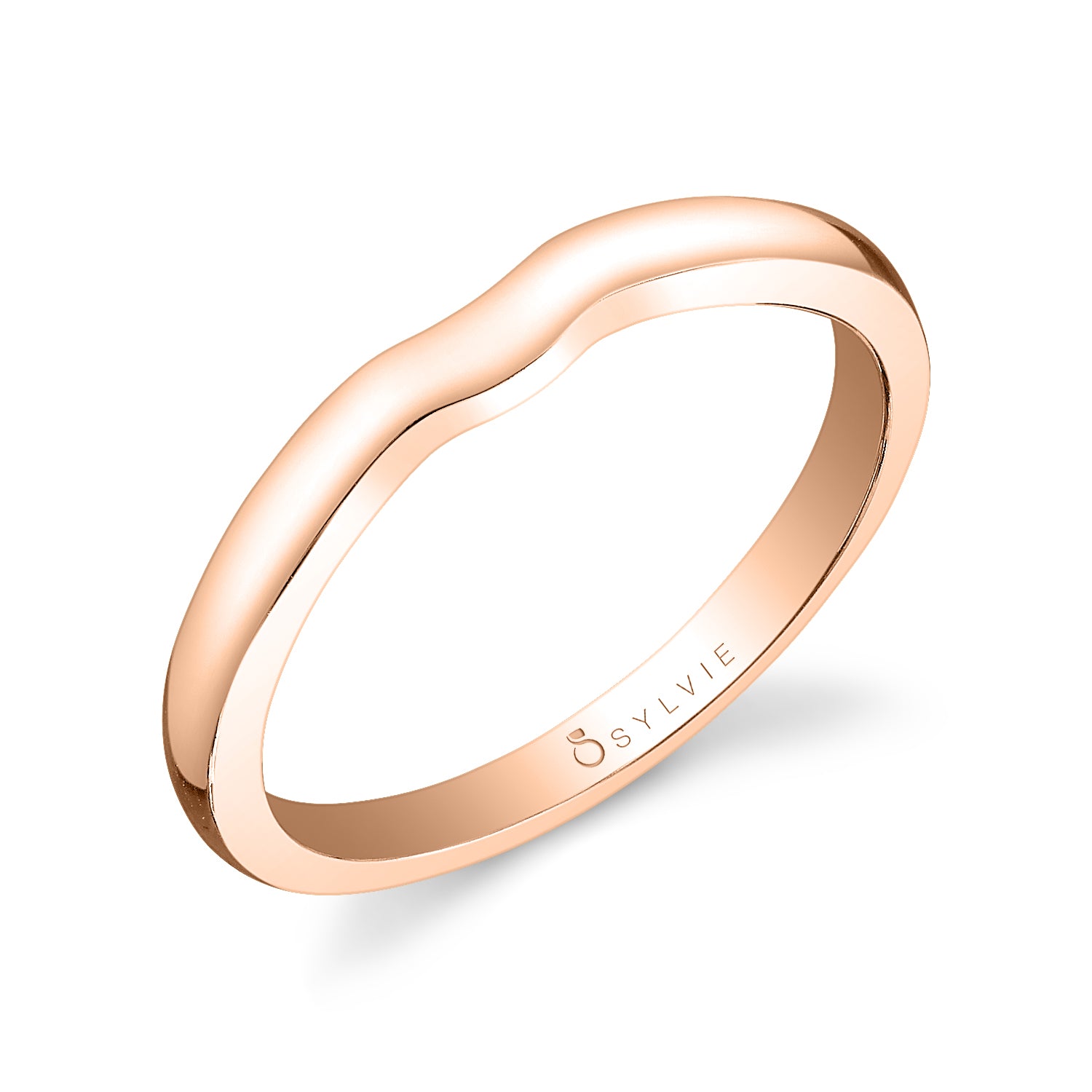 Shiny Shank Wedding Band