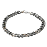 Gent Bracelet in 14k Gold with Diamonds
