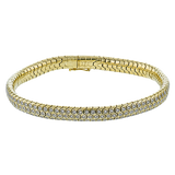 Gent Bracelet in 14k Gold with Diamonds