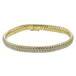 Gent Bracelet in 14k Gold with Diamonds