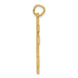 14k Eastern Orthodox Cross Pendant
