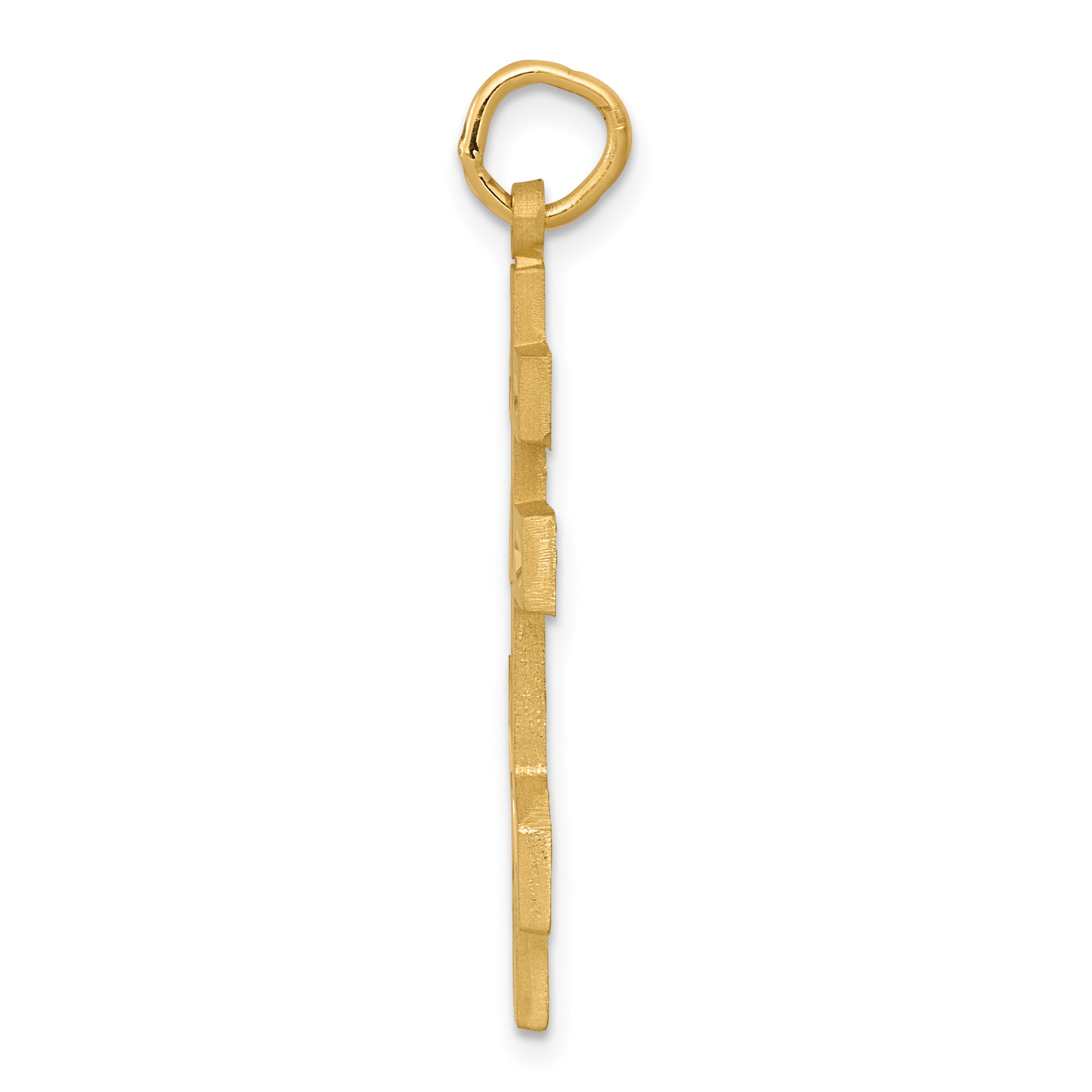 14k Eastern Orthodox Cross Pendant