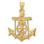 14k Mariners Crucifix Pendant