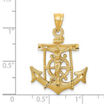 14k Mariners Crucifix Pendant