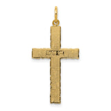 14k Nugget Style Cross Pendant