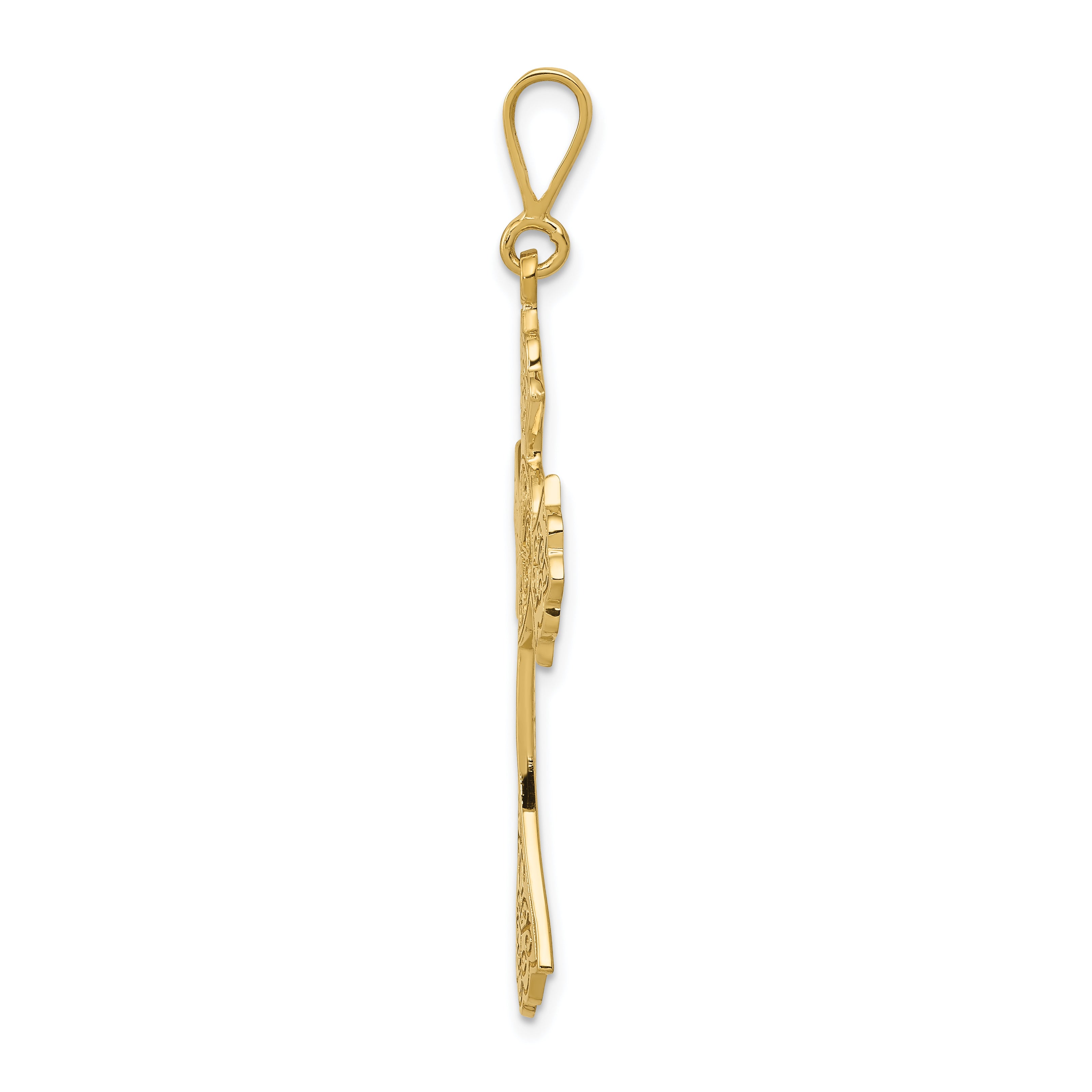 14k Celtic Cross Pendant