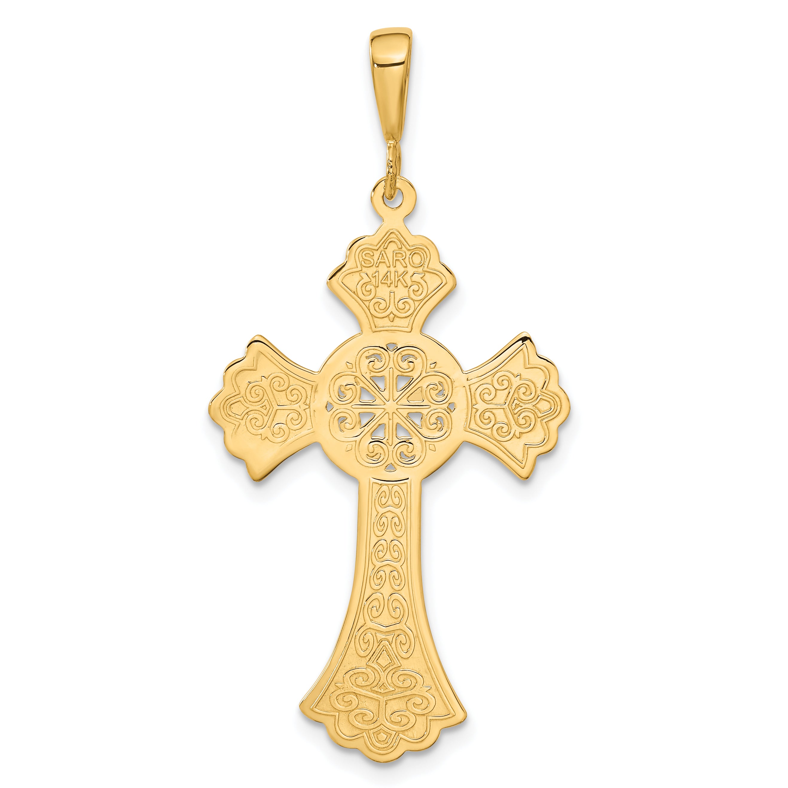 14k Celtic Cross Pendant