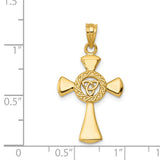 14k Celtic Cross Pendant