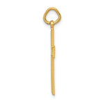 14k Diamond-cut Cross Pendant