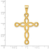 14k Polished Cross Pendant