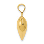 14K Polished 3-D Puffed Heart Pendant