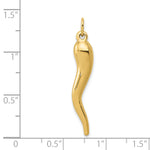 14k 3D Italian Horn Charm