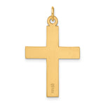 14k Polished Cross Charm
