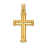 14k Hollow Cross Pendant