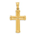 14k Hollow Cross Pendant