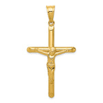 14k Polished Hollow Crucifix Pendant