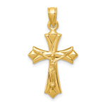 14K Reversible Crucifix Pendant