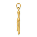 14K Reversible Crucifix Pendant