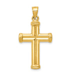 14K Reversible Crucifix Pendant