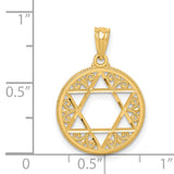 14k Filigree Star of David Pendant