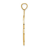 14k Diamond-cut Filigree Chamseh Pendant