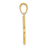 14k Polished Cross Pendant