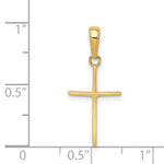 14k Polished Cross Pendant