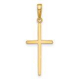 14k Polished Cross Pendant