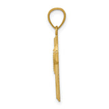 14k Polished Cross Pendant