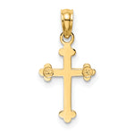 14k Budded Cross Charm