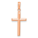 14k Rose Gold Reversible Latin Cross Pendant