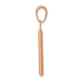 14k Rose Gold Reversible Latin Cross Pendant