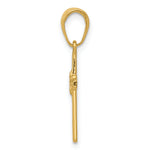 14k Polished Cross Charm