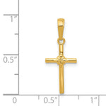 14k Polished Cross Charm