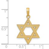 14k Star of David Pendant