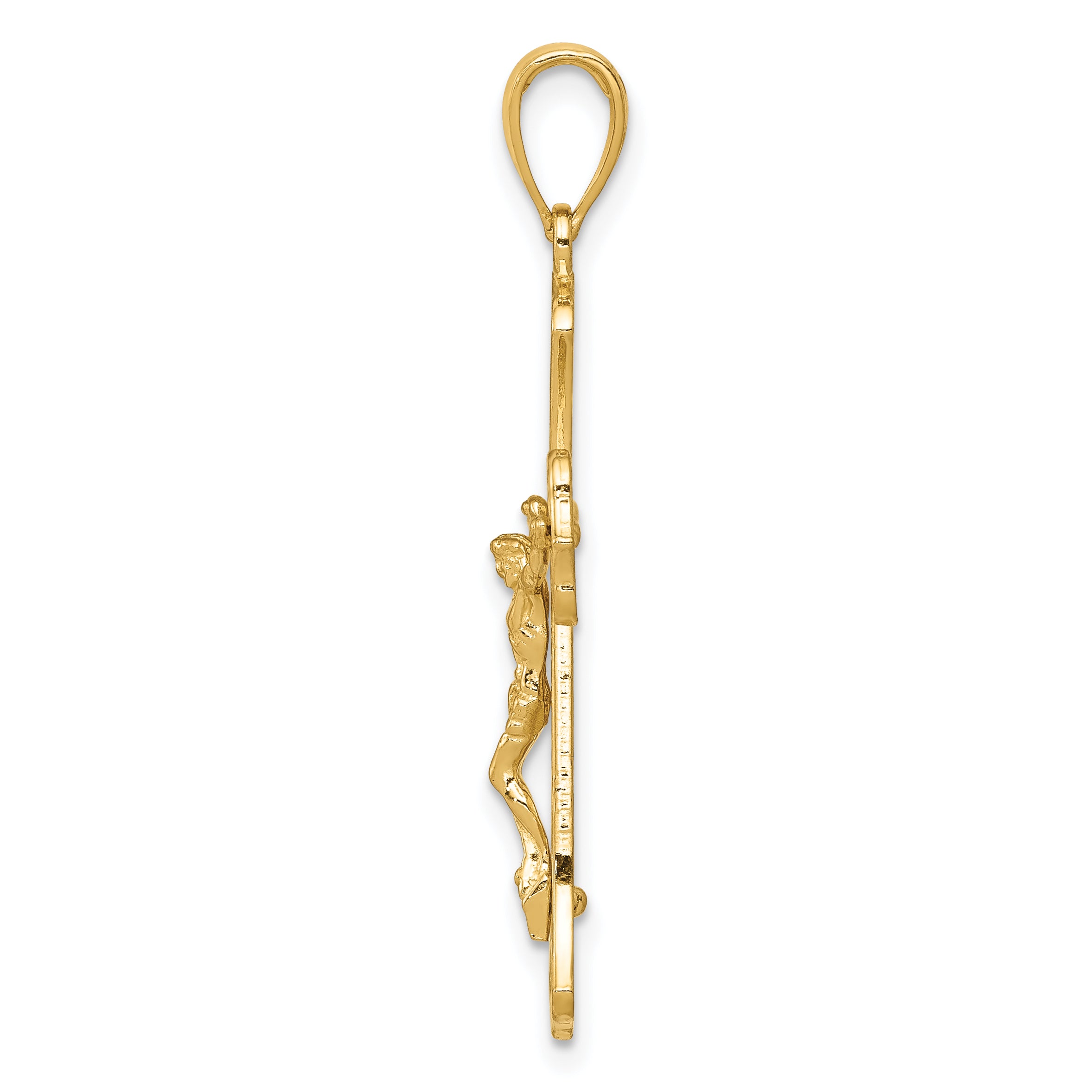 14K Crucifix Pendant