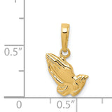 14K Praying Hands Pendant