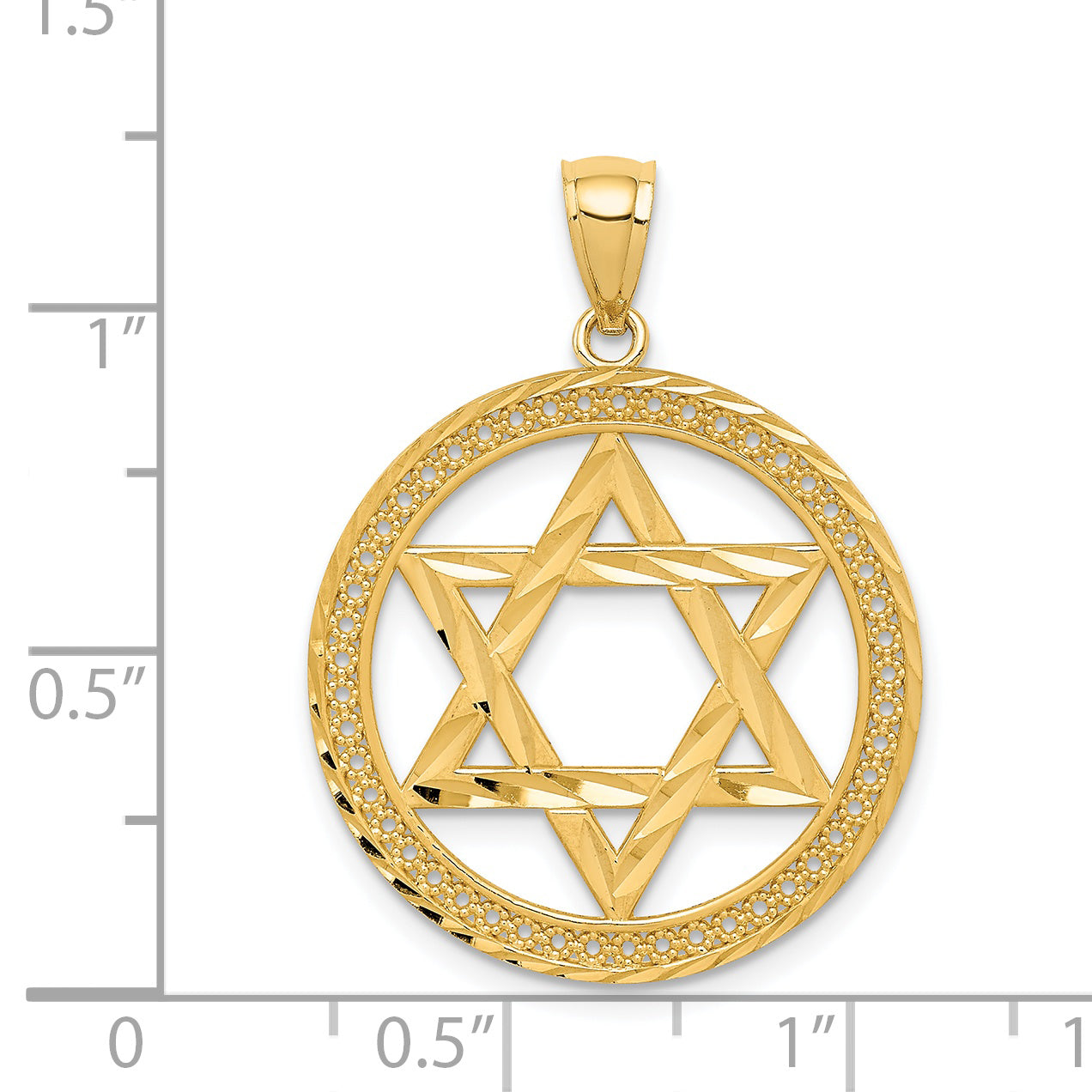 14K Star of David Pendant