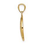 14K w/ Rhodium LOVE YOU TO THE MOON AND BACK Pendant