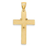 14K w/Rhodium Cross w/Rosary Pendant